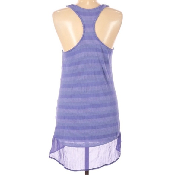 We The Free/Free People Purple Striped Racerback Flowy Tank Size XS - Picture 3 of 6